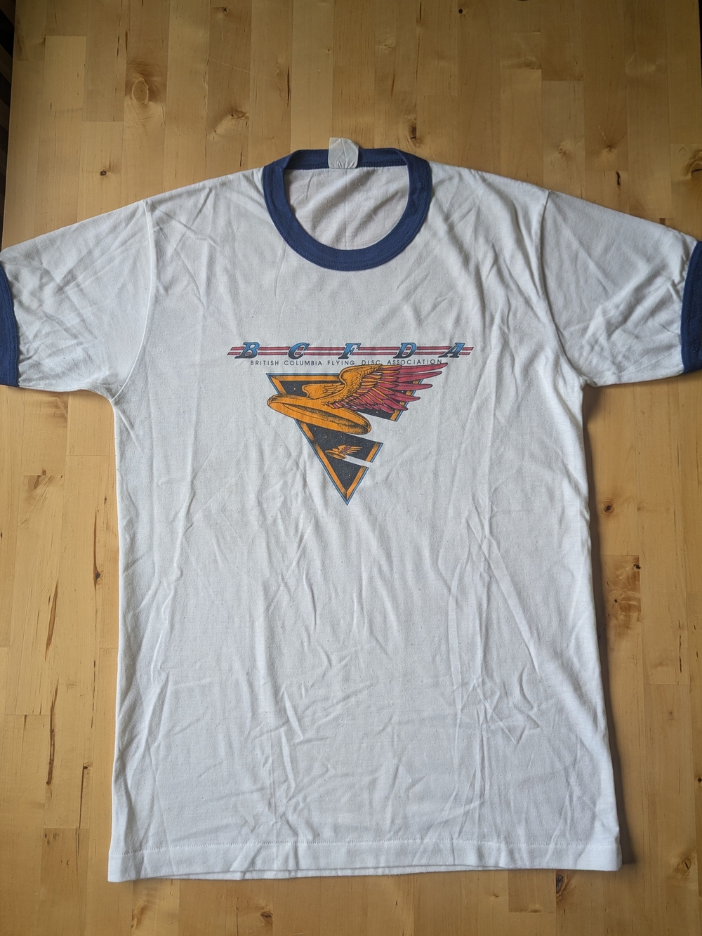Vintage BC Flying Disc Association T-Shirt - Disc Golf Vintage Graphic Tee Large